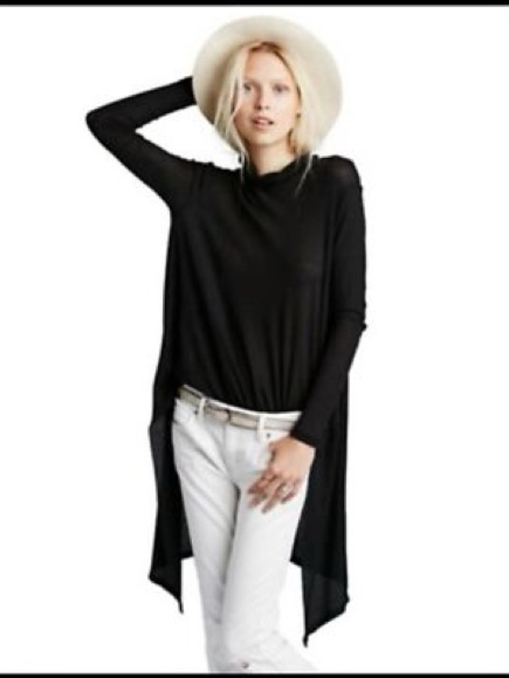 Free People waffle Wonder Woman drippy tunic
